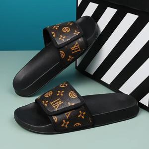 남성용 천연 가죽 샌들 편안한 남성 샌들 실내 슬리퍼 남성 여름 신발 세일 정품 남성 슬리퍼 플립플랍 슬라이드