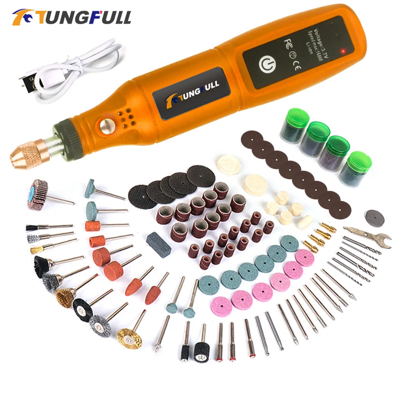 DIY 미니 로타리 도구 USB 조각 도구 Dremel 도구 미니 그라인더 기계 미니 무선 드릴 충전식 연마 기계