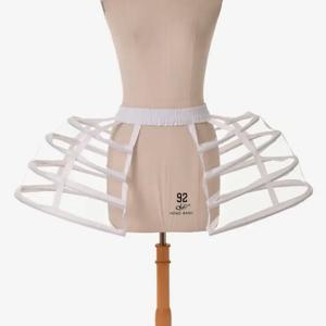 여성용 더블 패니어, 로코코 원피스 크리놀린 후프 버슬 케이지 언더스커트
