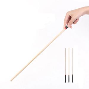 50CM 솔리드 우드 롱 스트레이트 채찍 승마 작물 Flogger 블랙 매트 마감 핸들 커버 말 훈련을위한 패들 슬래퍼