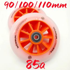 스피드 스케이트 휠 90mm 100mm 110mm 85A 휠 두께 24mm 6 휠/로트 베어링 포함