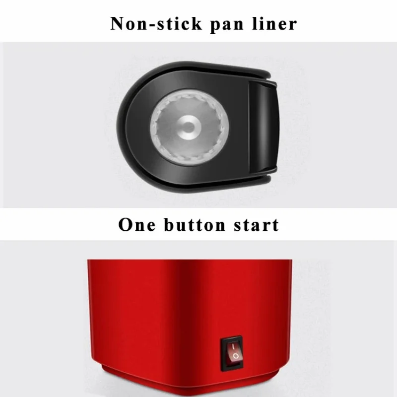 팝콘 기계 높은 팝핑율 완전 자동 팝콘 기계 전기 에어 팝퍼 미니 팝콘 기계 가정용 주방용