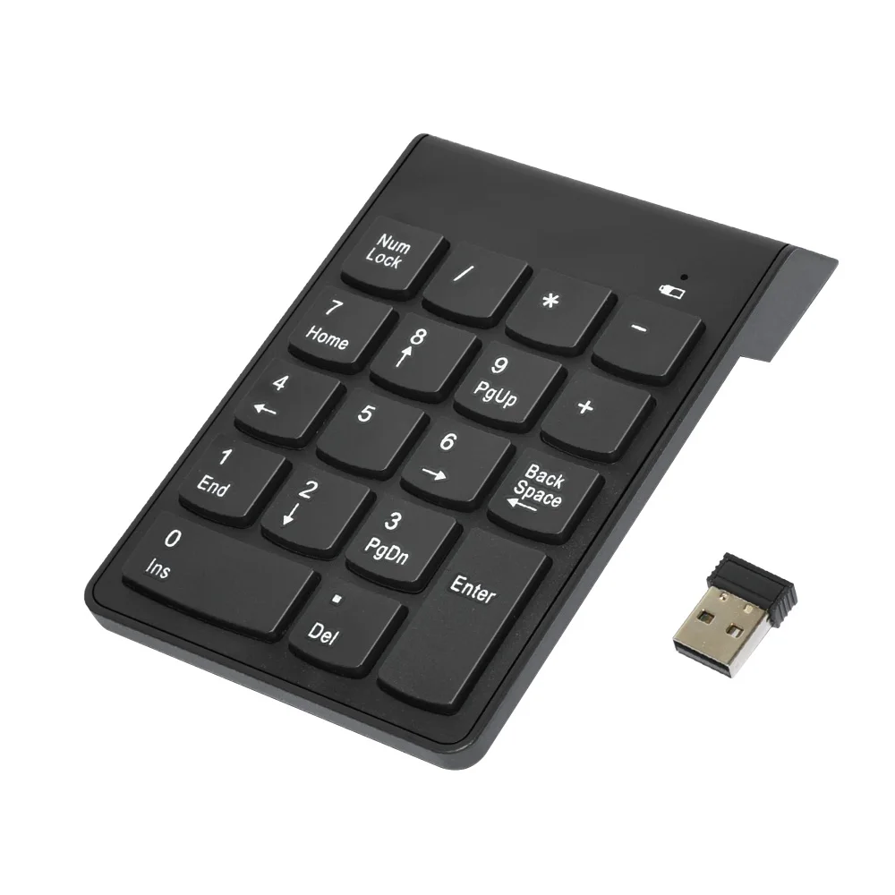 18 키 유선 숫자 키패드 및 USB 2.4G 미니 숫자 키패드 IMac/MacBook Air/Pro 노트북 PC 노트북 데스크탑 용 디지털 키보드