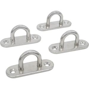 10개 M6 M5 M8 타원형 아이 보드 마린 데크 버클 스테이플 보트 쉐이드 세일 마운팅 고정 세트-304 마린 그레이드 스테인리스 스틸