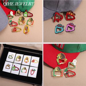 레트로 멕시코 골프 모자 클립 마커 세트 핀 크리 에이 티브 야구 모자 금속 액세서리 배낭 모자 핀 배지 파티 쥬얼리 선물