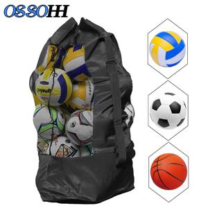 헤비 듀티 축구 공 그물 가방, Drawstring 메쉬 볼 가방, 체육관, 천, 수영 장비를위한 스포츠 장비 보관 주최자 보류