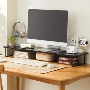 데스크탑 컴퓨터 높이 조절 랙 사무실 데스크탑 수납 랙 모니터 높이 조절 받침대 높이 조절 선반