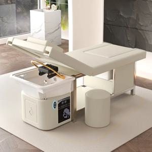 샴푸 침대 일본식 헤드 스파 워터 테라피 침대 미용사 의자 미용실 헤어 워싱 Japonais Cheveux 살롱 가구