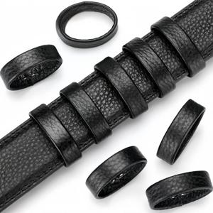 벨트 고정 링 남성용 가죽 벨트 고정 링 테일 고정 액세서리 가죽 링 벨트 범위에 적합 3cm-3.8cm 너비