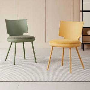 가정용 북유럽식 등받이 높은 의자, 현대적이고 심플한 바 의자, 플라스틱 커피숍, 공부방, 소프트 백 의자, 신모델