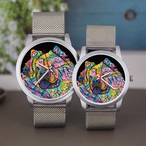 고급 블랙 여성용 시계 로즈 골드 스트랩 실버 기념품 손목시계 남성용 어린이용 손님 선물 시계 상자 쿼츠 시계