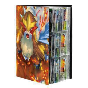 9포켓 애니메이션 카드 앨범 컬렉션 홀더 바인더 폴더 포켓몬 유희왕 TCG 게임 스포츠 축구 540장 카드 수납 가능