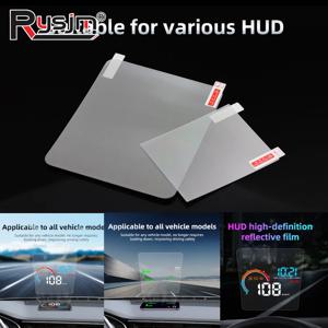 1PC 150X125mm 100X80mm 자동차 HUD 반사 필름 헤드 업 디스플레이 보호 반사 스크린 소비 과속 표시