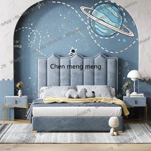 심플한 원목 어린이 침대 장식 안전한 싱글 맞춤형 유아용 침대 소년용 모던 디자인 카마 인판틸 가구