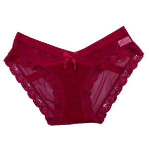 섹시한 레이스 코튼 임부용 팬티 로우 웨이스트 V 브리프 임산부 여름용 속옷