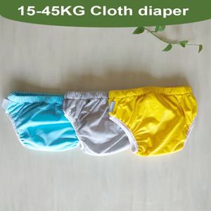 방수 재사용 가능한 빨 기저귀 바지 유아 변기 훈련 천 기저귀 팬티 기저귀 커버 랩 정장 소녀 소년 15-45KG