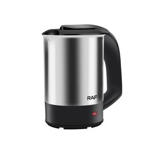 미니 전기 주전자 차 커피 스테인레스 스틸 1000W 휴대용 여행 물 보일러 냄비 0.5L 호텔 가족 여행