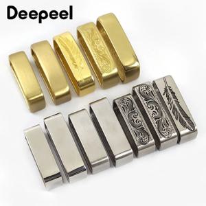 Deepeel 남성용 금속 순수 구리 벨트 루프 후크, 단단한 황동 O D 링 벨트 버클, 청바지 공예 하드웨어 액세서리, 35-40mm, 1PC