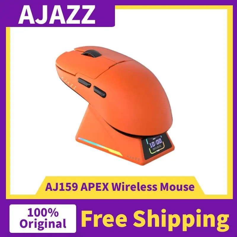 AJAZZ AJ159 APEX AJ159PRO 무선 게이밍 마우스 PAW3950/33950 26/30KDPI RGB 마그네틱 충전 베이스 AJ159 AJ159P 유선 마우스