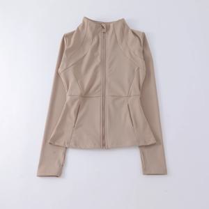 요가 의류 윈드 브레이커 운동복 여성 러닝 긴 소매 운동복 스포츠 자켓 탑 여성 운동 탑 Activewear