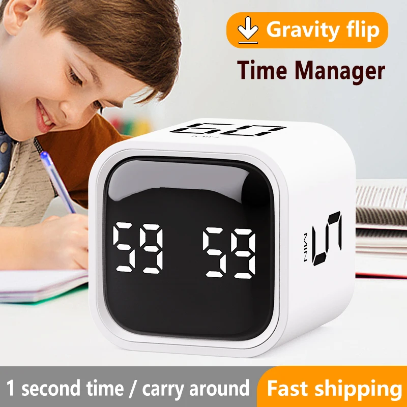 플립 작업 타이머, 5/10/30/60 분 및 사용자 정의 카운트 다운, 생산성 타이머, 일시 중지 및 복구, 음소거, 진동 및 조정 가능한 사운드 경보 작업, 작업, 연구, 주방