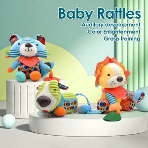 1pcs 아기 장난감 Kawaii 부드러운 봉제 인형 동물 유모차 펜던트 장난감 신생아 소년 소녀 유아 생일 선물