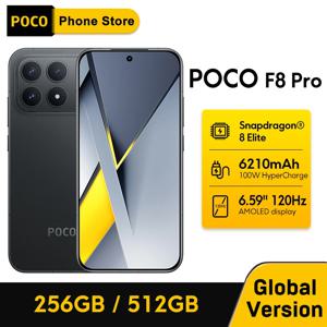 최신 POCO F8 Pro 글로벌 버전 스마트폰 스냅드래곤 8 엘리트 6.59인치 120Hz 하이퍼RGB AMOLED 디스플레이 옥타코어 6210mAh 5G NFC
