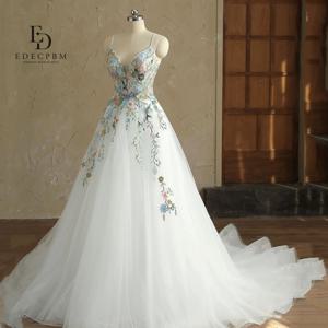 EDECPBM 맞춤형 웨딩 파티 드레스 플러스 사이즈 웨딩 드레스 시민 웨딩 드레스 흰 꽃 스커트 신부 드레스 드레스