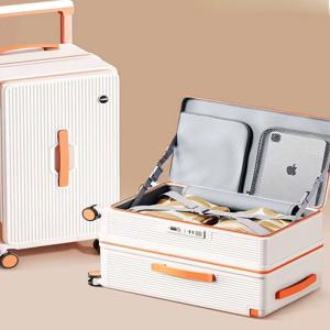 대용량 여성용 28인치 32인치 특대형 30인치 두꺼운 내구성 있는 측면 개방형 딥 카고 와이드 풀로드 비밀번호 여행용 캐리어