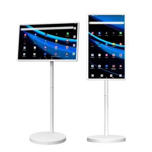 32인치 안드로이드 휴대용 스마트 TV 배터리 내장 정전식 디스플레이 세로형 터치스크린 LCD 모니터 올인원 휴대용 TV