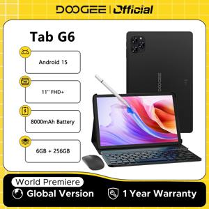 【브랜드+】두지 탭 G6 태블릿 PC 11인치 안드로이드 15 30GB 램(6+24) 256GB 롬 8000mAh 배터리 듀얼 스피커 와이드바인 지원