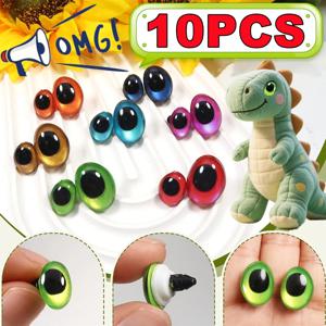 10개(5쌍) 3D 컬러풀 안전 눈, 뜨개질 장난감 아미구루미 DIY 장난감 인형 만들기 동물 눈 인형 장난감 액세서리