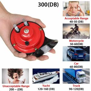 자동차 신호음 스피커 300db12V 슈퍼 트레인 510hz 에어 전기 스네일 혼 자동차-보트 오토바이 자동차용 라우드스피커