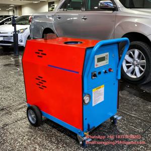 신형 고압 스팀 클리너 이동식 세차기 가열식 야외용 듀얼 작동 강력 기름때 제거 주방 오일 얼룩 제거