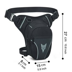 남녀공용 드롭 레그 백, 오토바이 라이딩용 레그 스트랩이 있는 허벅지 가방, 힙 파우치, 레그 패니 팩, 크로스바디 백