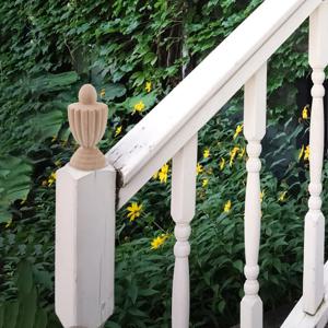 미완성 목재 계단 장식용 끝단 유럽 디자인 장식 기둥 끝단 침대 프레임 울타리 레일 커튼 봉 깃대 DIY용