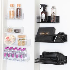 무타공 철제 슬림 자석 선반 현관문 세탁기 냉장고 수납벽선반