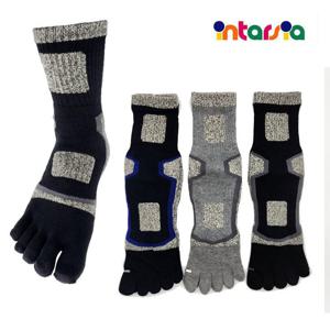 도톰 남성 발가락양말 ELY2066 스타킹 크리스마스 면 삭스 고급 편안한잠양말 산 섟 줄무늬 융털