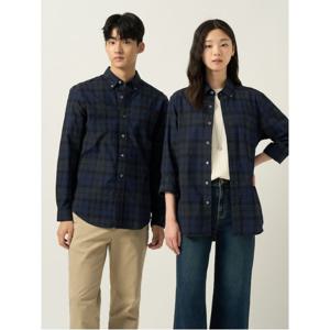 [정가 189,000원] 남녀공용 블랙워치 체크 셔츠  그린 (BC5864C11M)