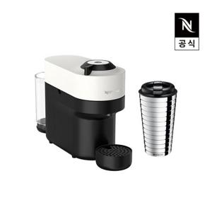 버츄오 팝 GCV2 에스프레소 캡슐커피머신 코코넛 화이트 + 트래블 머그 터치