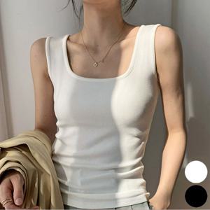 여성 스퀘어넥 이너 나시티 민소매 이너티 베이직 나시티 나시탑 민소매 끈나시 민소매티