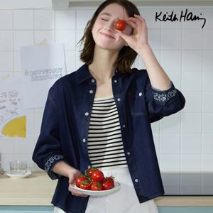 [최초가79,900]키스해링 25SS 데님 셔츠자켓 2종 여성