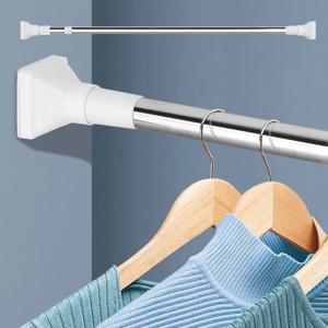 사각압축봉 280 강력 옷걸이봉 길이조절봉 스텐 대형 압축봉 행거봉 커튼압축봉 커튼설치