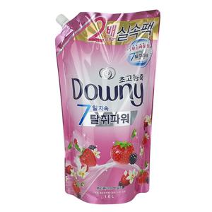 다우니 베리베리와 바닐라크림향 리필 1.6L 생활용품 세탁 세제 섬유유연제