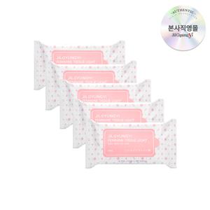 여성청결제 페미닌 티슈 라이트 10매입*5 | 1장이면 충분!, 휴대가 간편한 티슈형 여성청결제