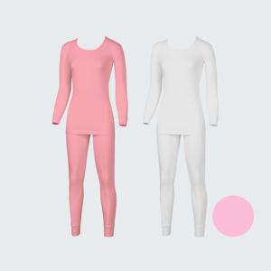 여성내복세트 순면 60수 양면 보온내의 흰내복 겨울 시보리