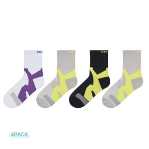 [셀버린 테이핑 양말 여성 중목 4팩] 스포츠 헬스 러닝 등산 골프 양말