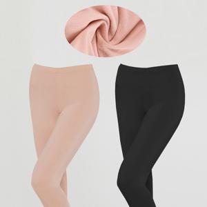 여성내복바지 기모타이즈 보온내의 스킨색 9부 하의