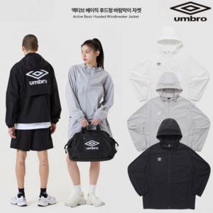 엄브로 25년 HBL 액티브 베이직 후드형 바람막이 자켓 UQ123SJK31