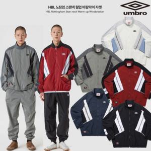 엄브로 25SS HBL 노팅엄 스탠넥 웜업 바람막이 자켓 UQ121CJK23
